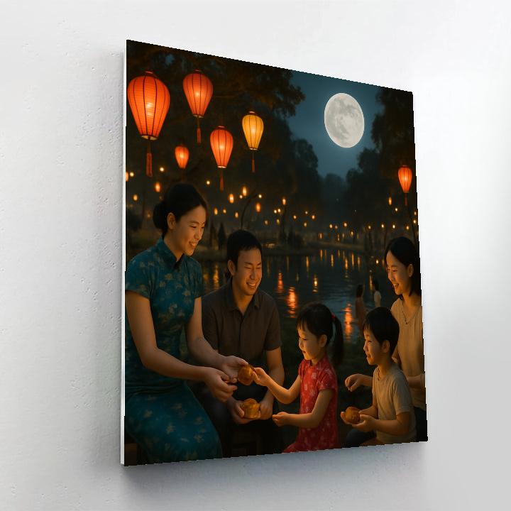 Mid Autumn Moon Festival paint by color