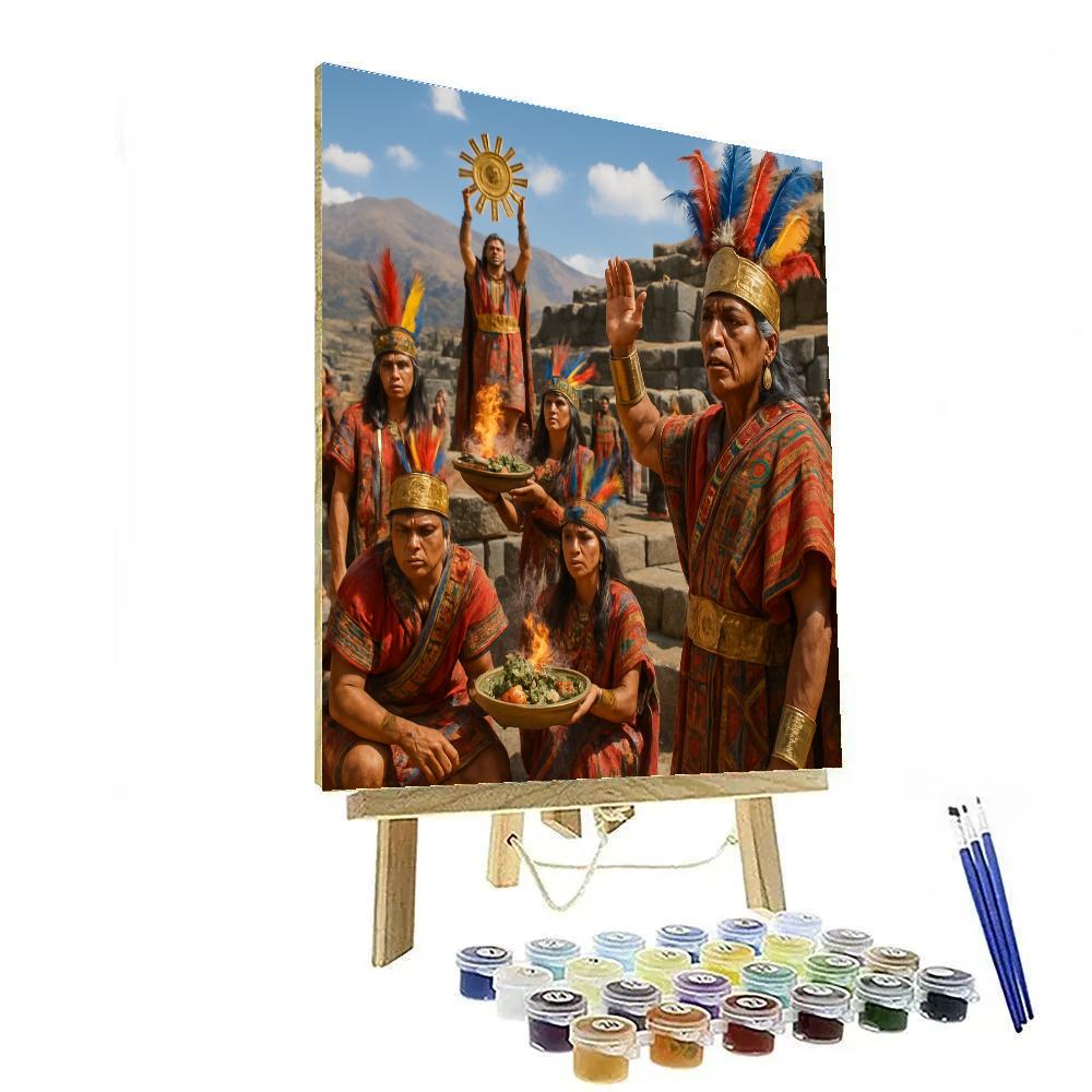 Inti Raymi Cuzco Number painting