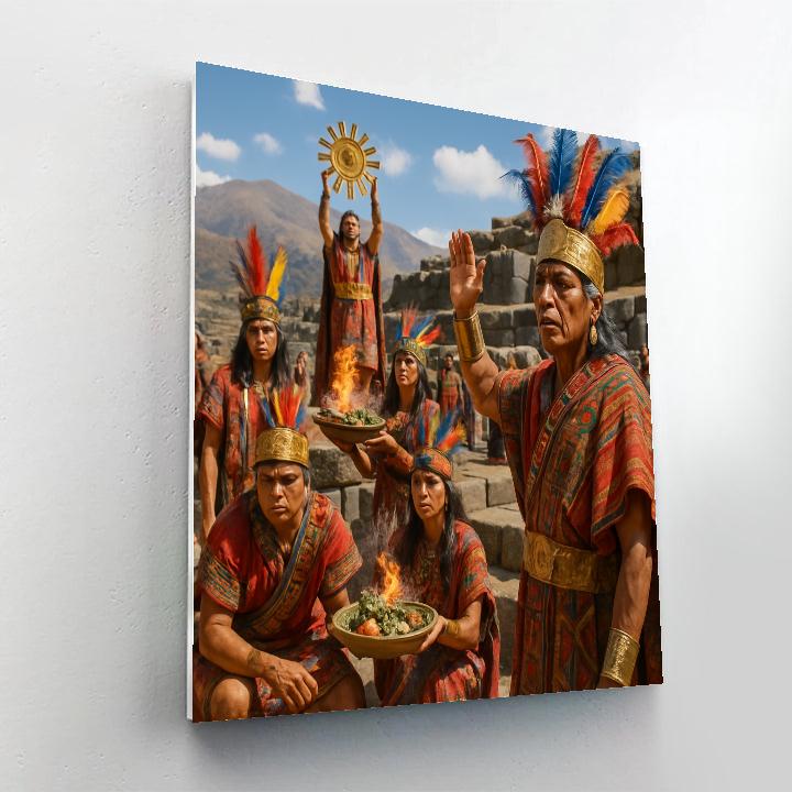 Inti Raymi Cuzco Number painting