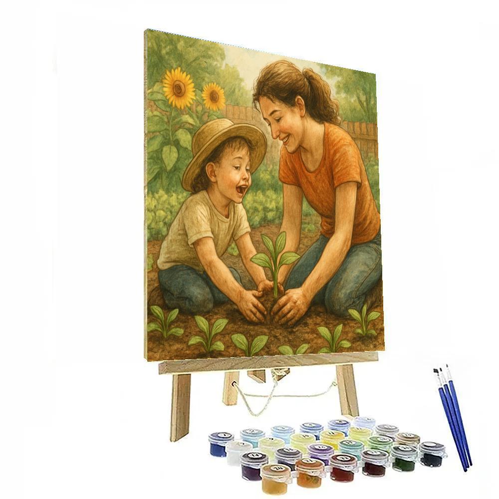 Little Gardener Handshake paint by color