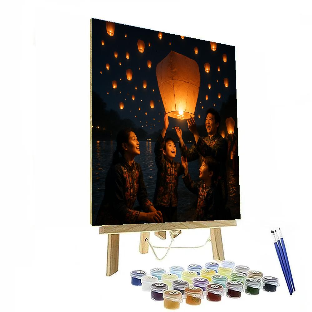 Taiwan Lantern Festival Release paint by numbers