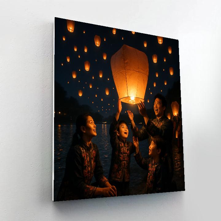 Taiwan Lantern Festival Release paint by numbers