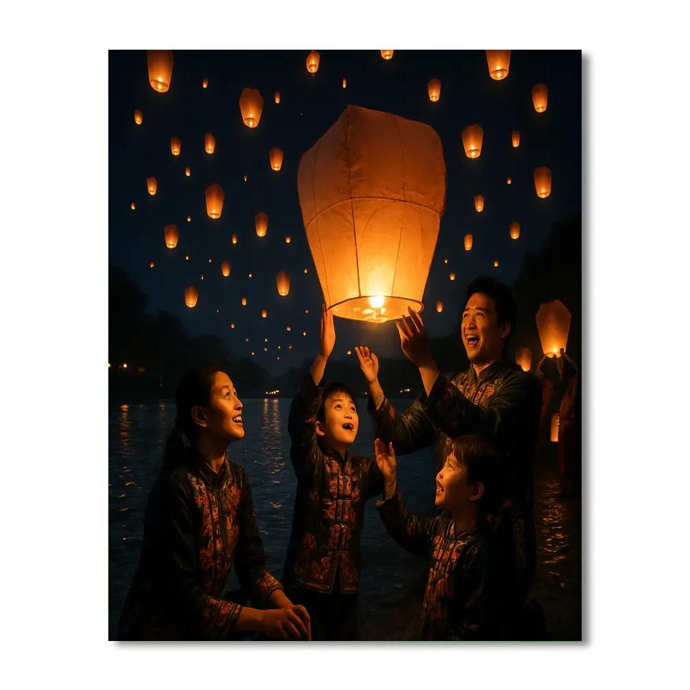 Taiwan Lantern Festival Release paint by numbers