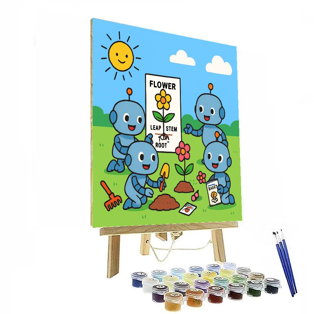 Robot Gardeners Club DIY paint by numbers