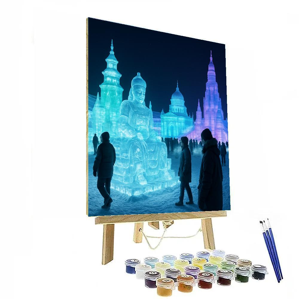 Harbin Ice Lantern Festival Painting by numbers kit