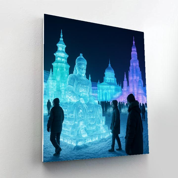 Harbin Ice Lantern Festival Painting by numbers kit