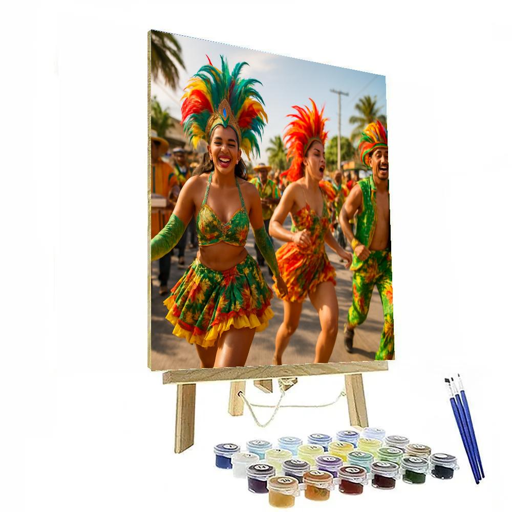 Carnival Barranquilla Street Paint by numbers art