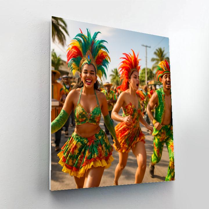 Carnival Barranquilla Street Paint by numbers art