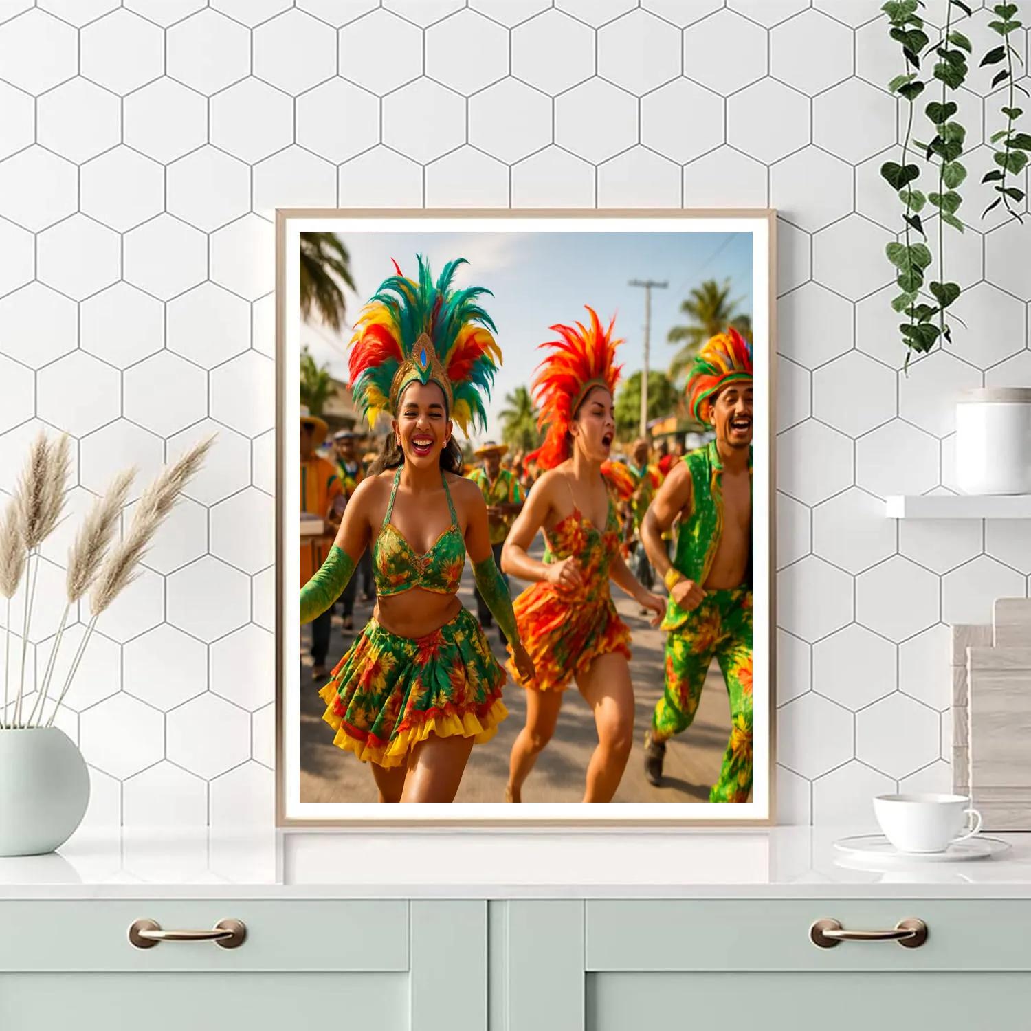 Carnival Barranquilla Street Paint by numbers art