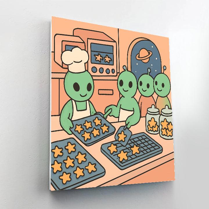 Starship Bakery Number painting