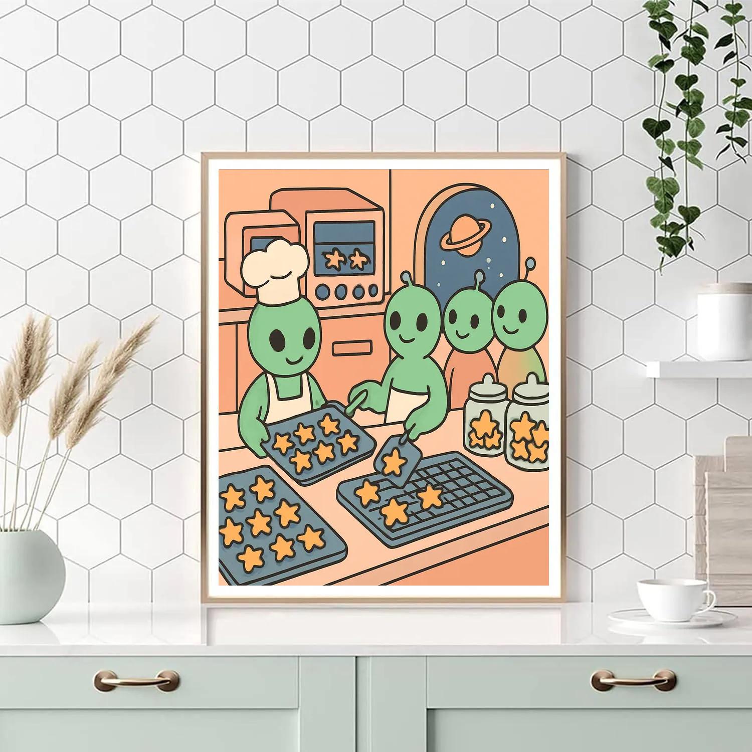 Starship Bakery Number painting