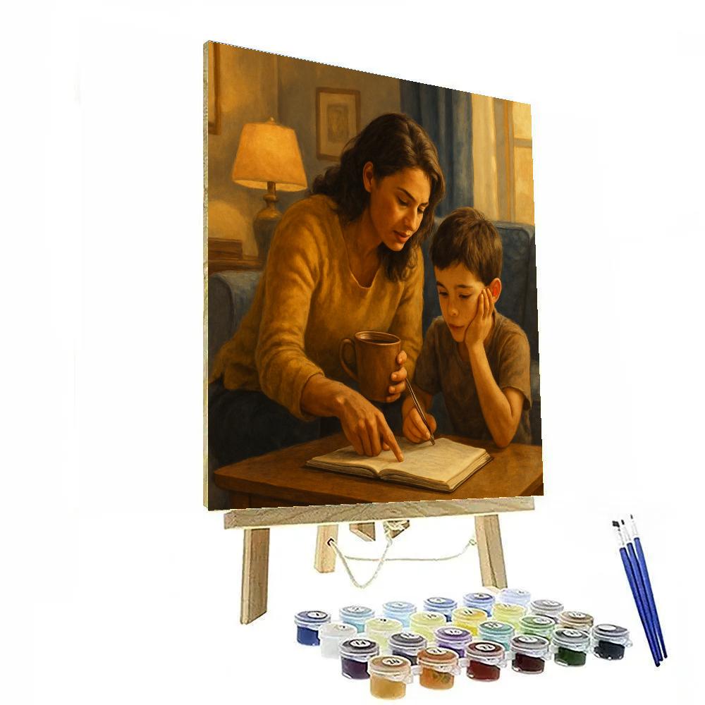 Fatherless Lesson Together Number painting