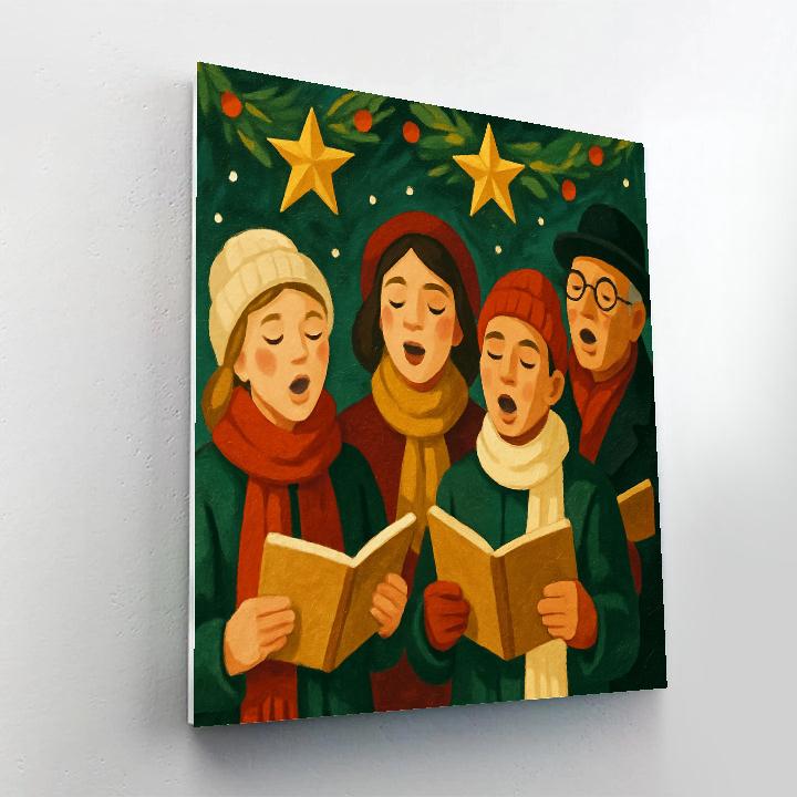 Midwinter Choir paint by numbers