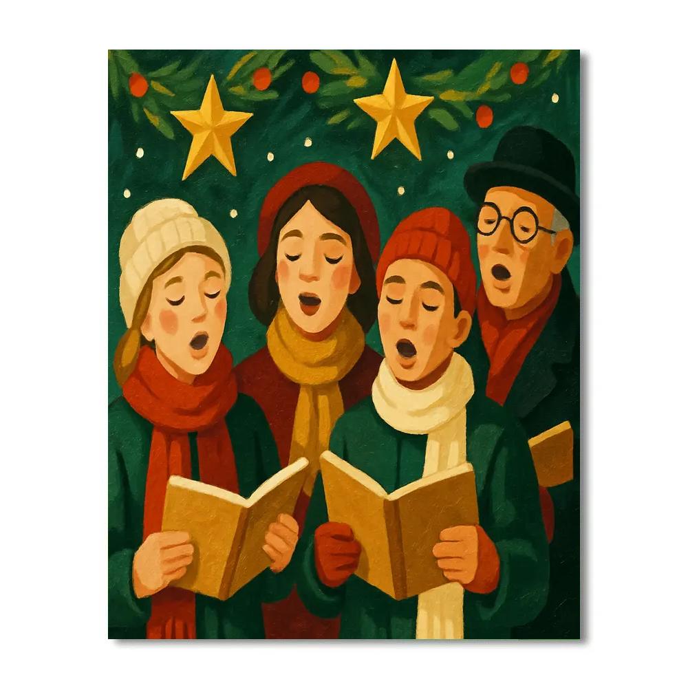 Midwinter Choir paint by numbers