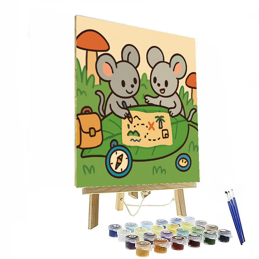 Map-Making Mice Painting by numbers kit
