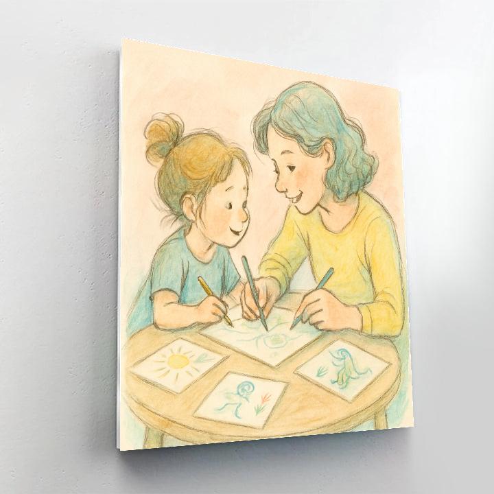 Shared Sketchbook Dreams Number painting