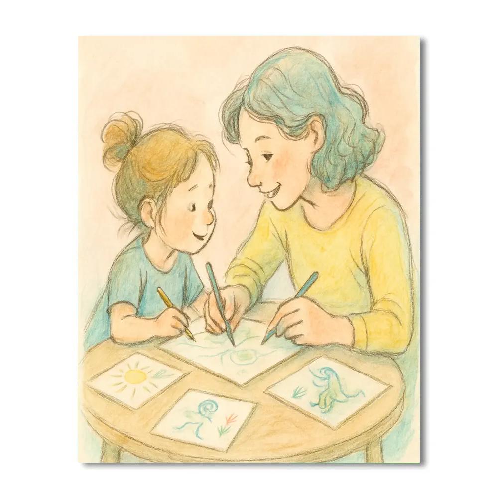 Shared Sketchbook Dreams Number painting