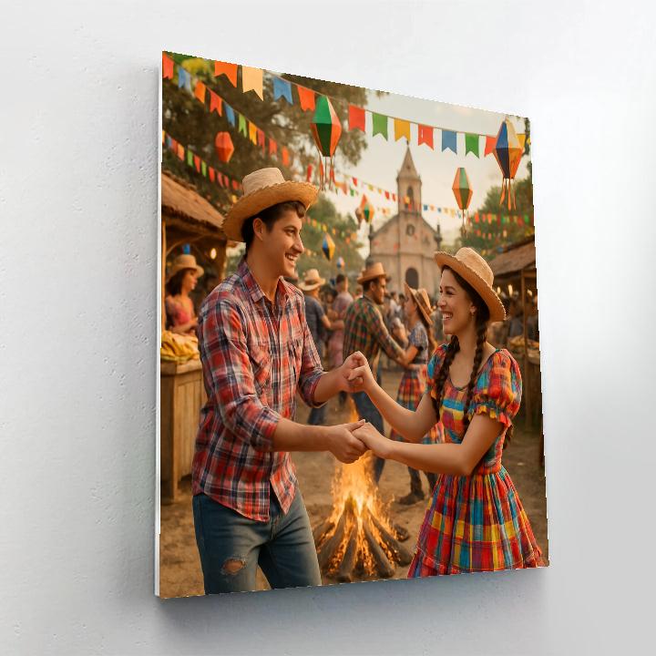 Brazilian Festa Junina Country Dance Number painting