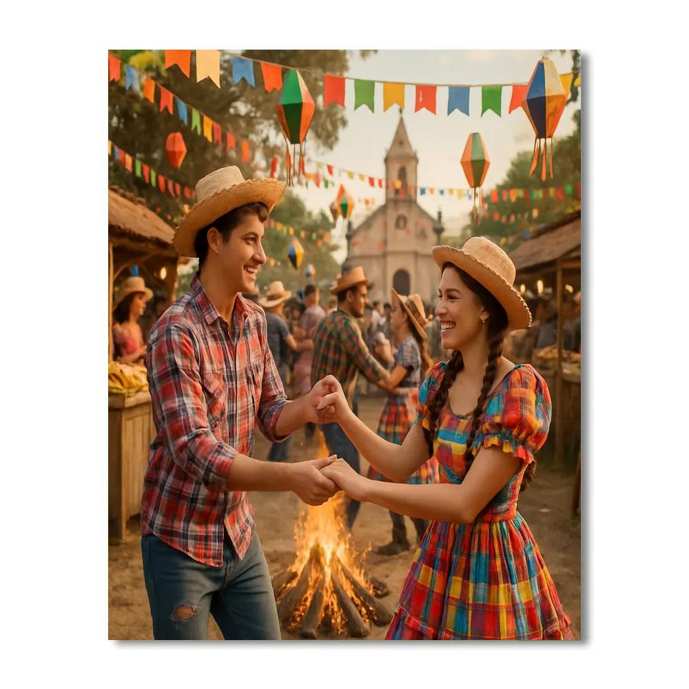 Brazilian Festa Junina Country Dance Number painting