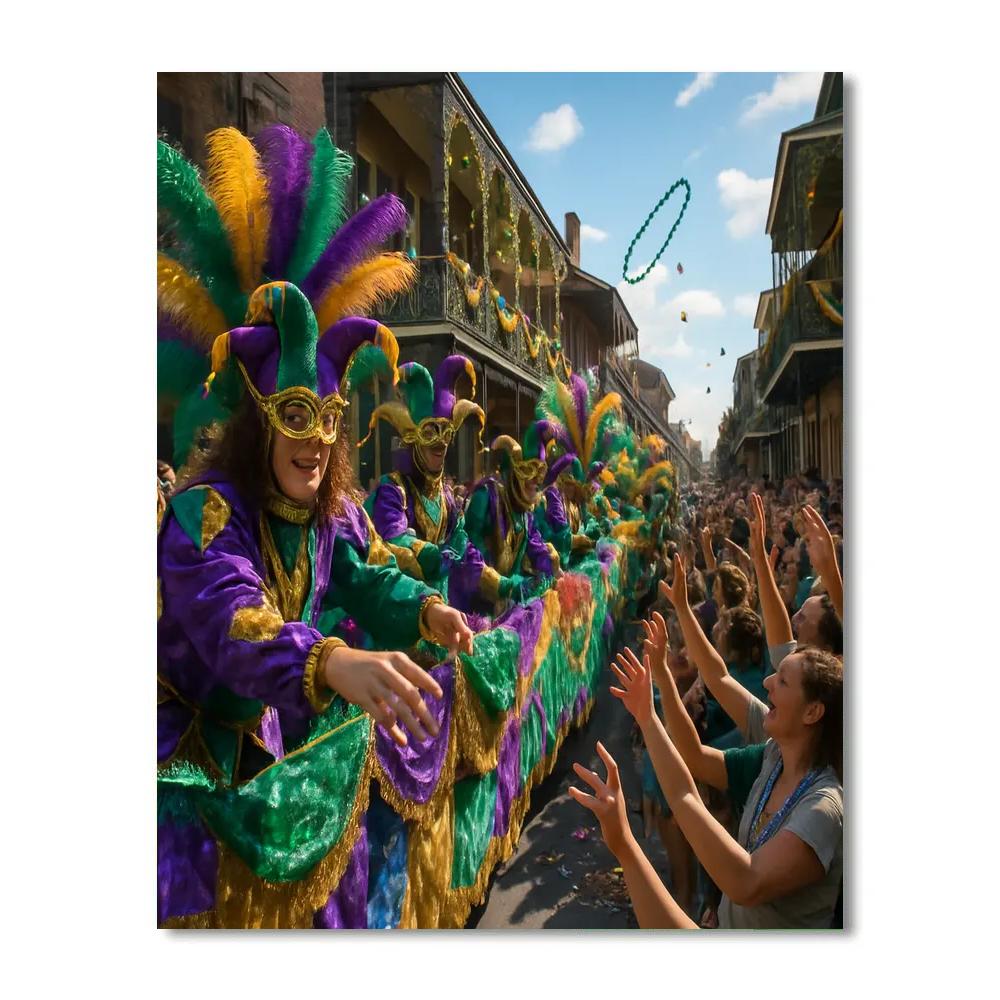 Mardi Gras New Orleans Street Parade Paint by numbers kits