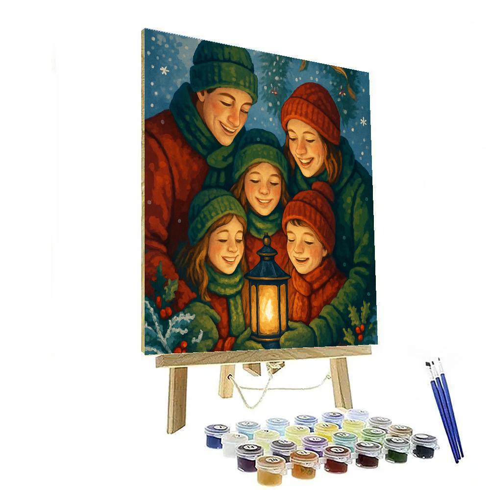 Winter Warmth Gathering Number painting