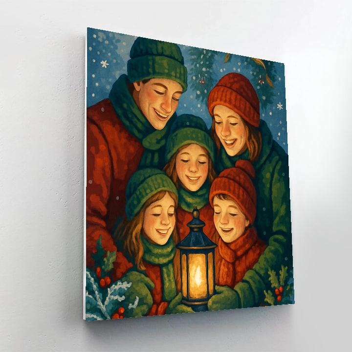 Winter Warmth Gathering Number painting