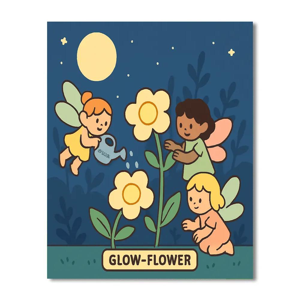 Moon Garden Fairies Numbered painting kits
