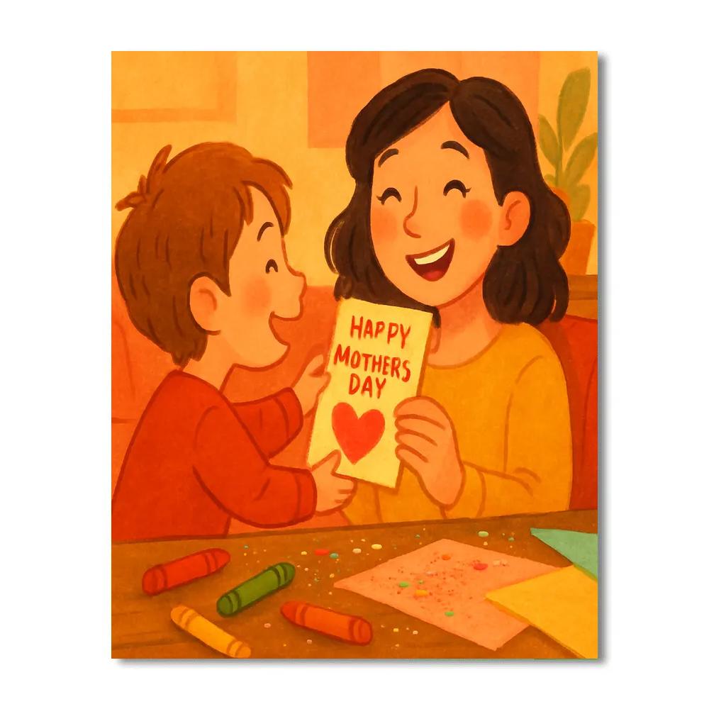 Handcrafted Card Surprise Paint by numbers kits