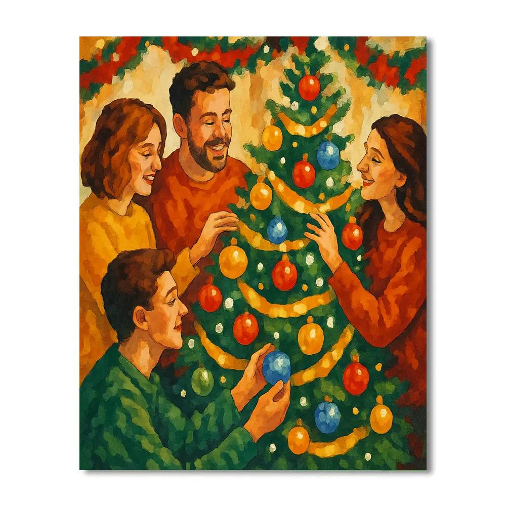 Ornaments And Joy Paint by numbers kits