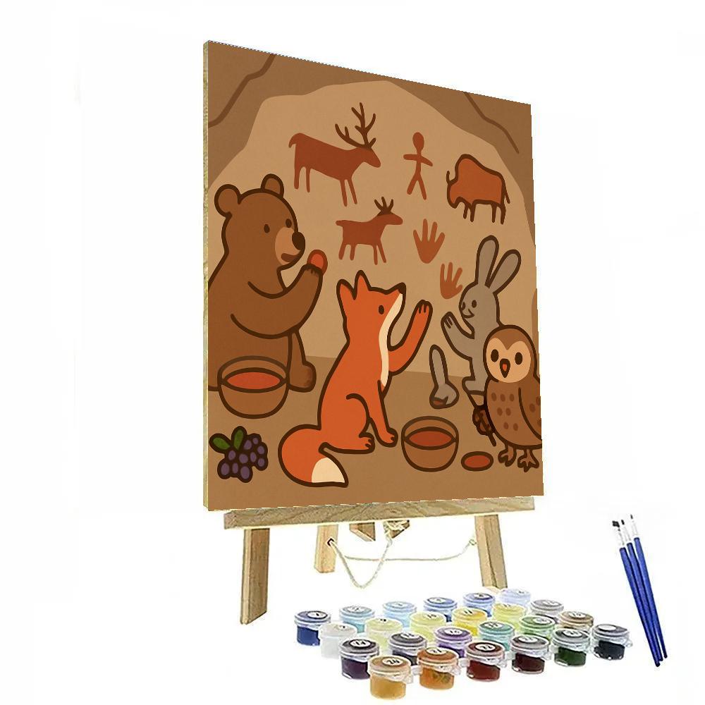 Cave Painting Critters Numbered painting kits