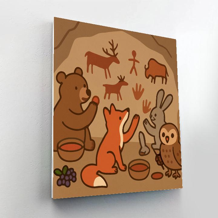 Cave Painting Critters Numbered painting kits