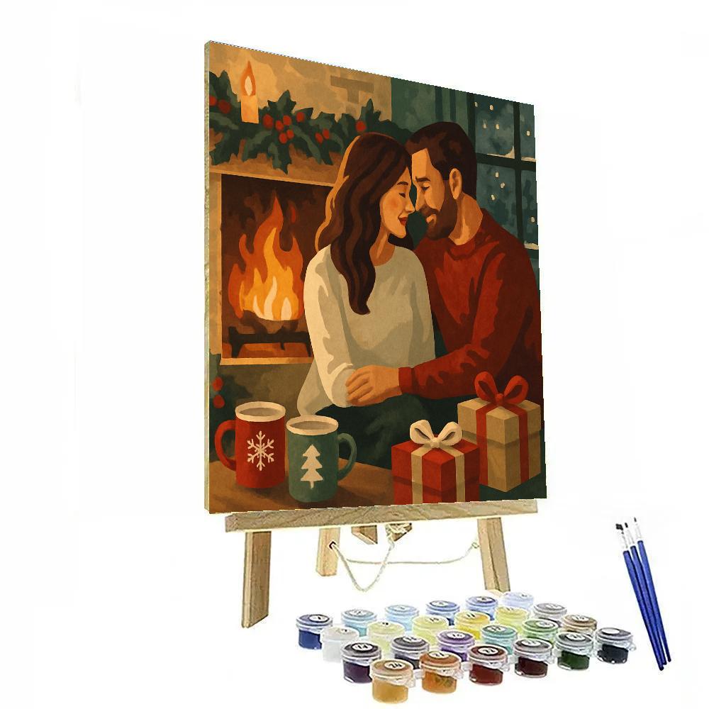 Hollyberry Hearthside paint by number
