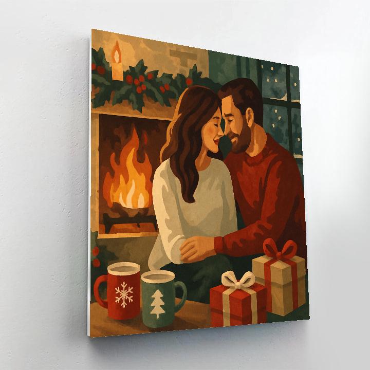 Hollyberry Hearthside paint by number