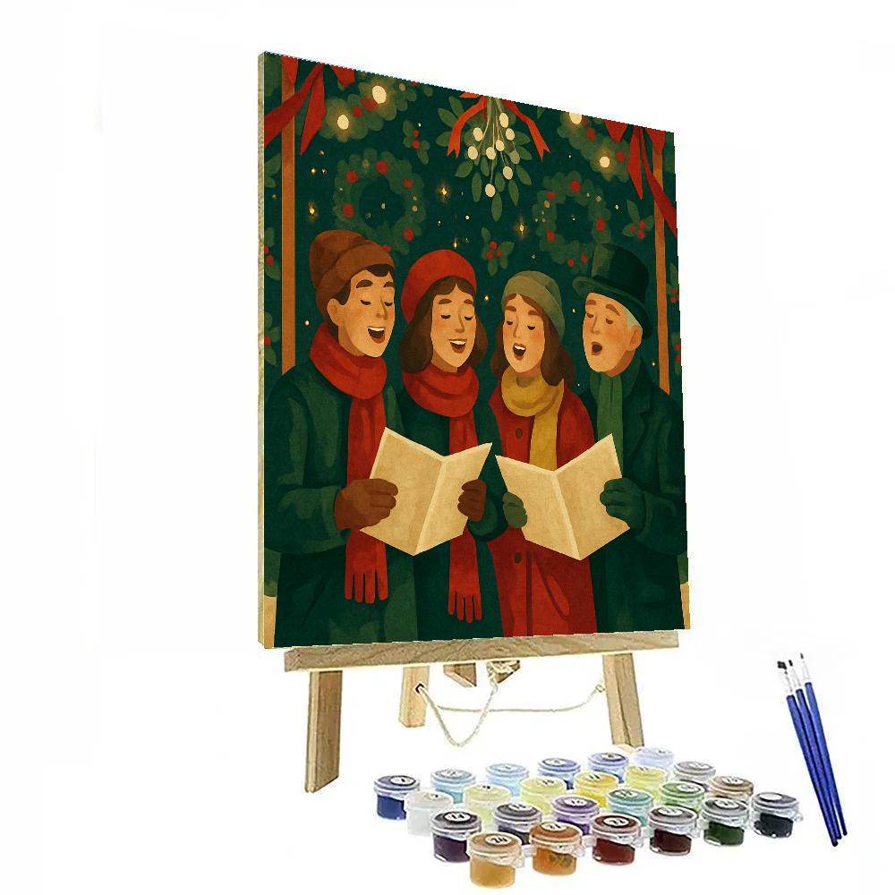 Mistletoe Melody paint by numbers