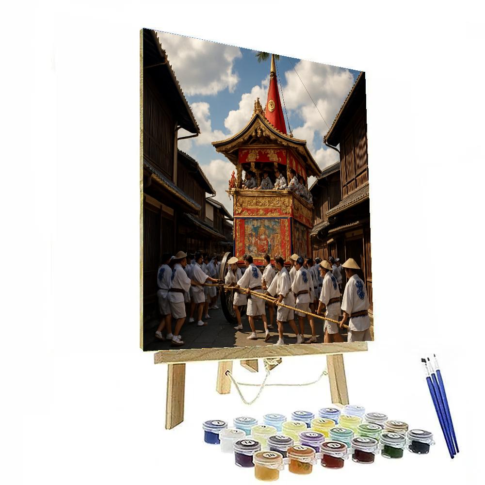 Gion Matsuri Float Procession In Kyoto DIY paint by numbers