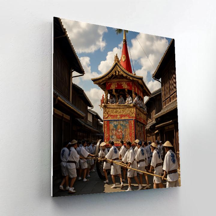 Gion Matsuri Float Procession In Kyoto DIY paint by numbers