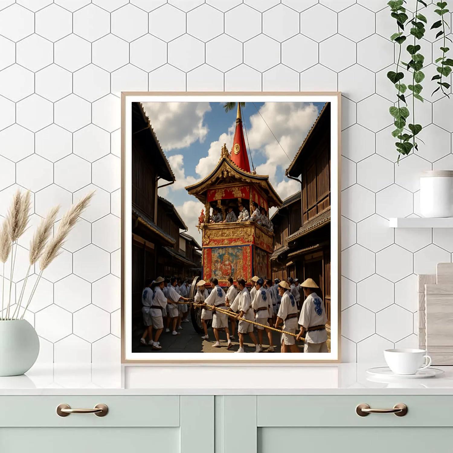 Gion Matsuri Float Procession In Kyoto DIY paint by numbers