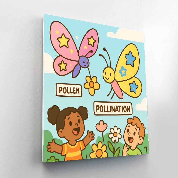 Stellar Butterfly Meadow Numbered painting kits