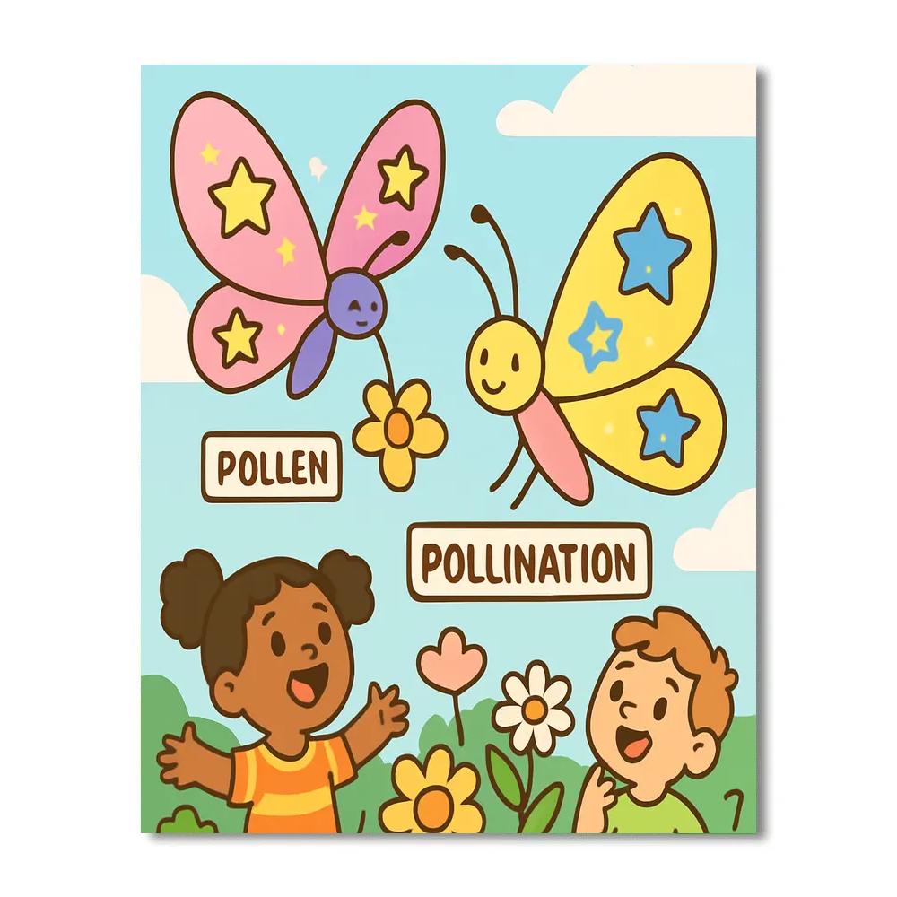 Stellar Butterfly Meadow Numbered painting kits
