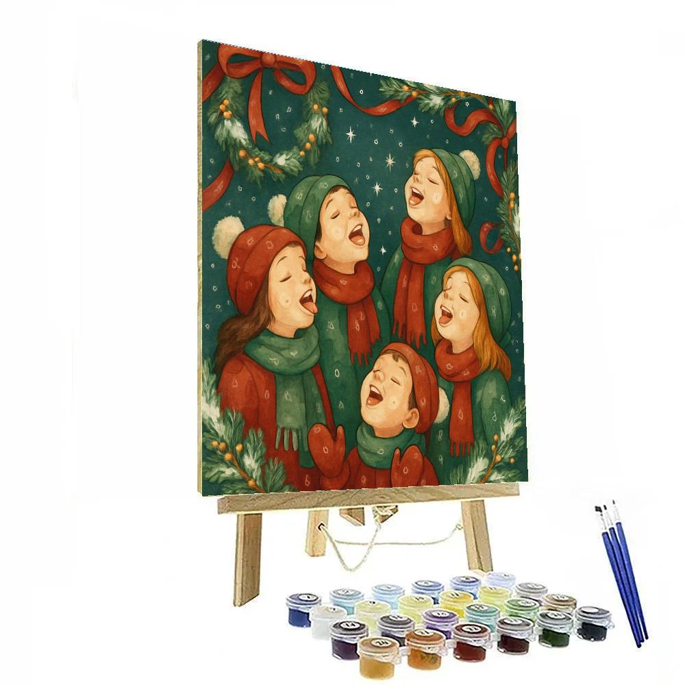 Snowflake Serenade Painting by numbers kit