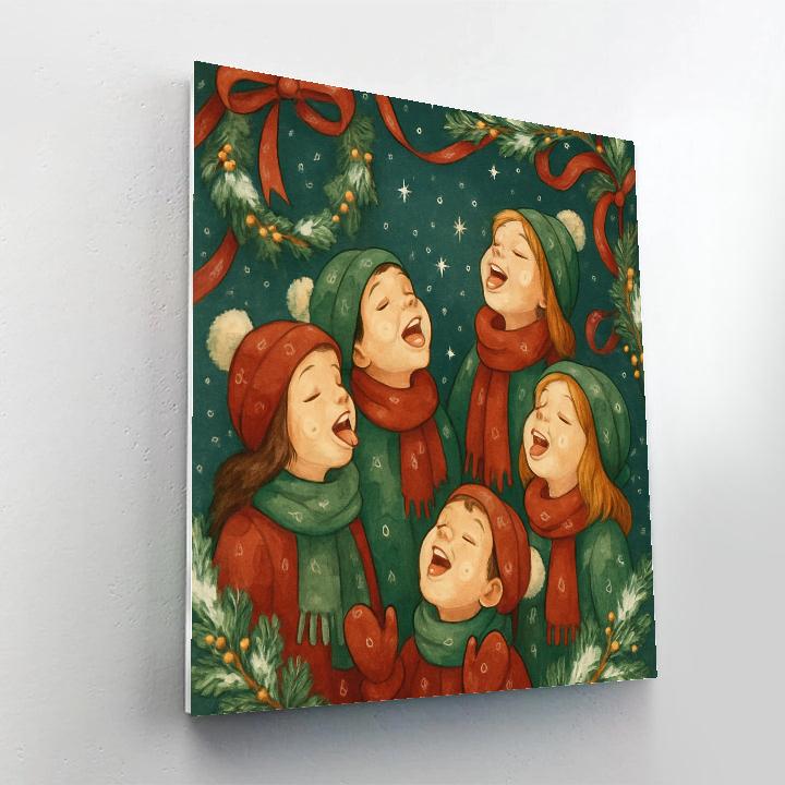 Snowflake Serenade Painting by numbers kit