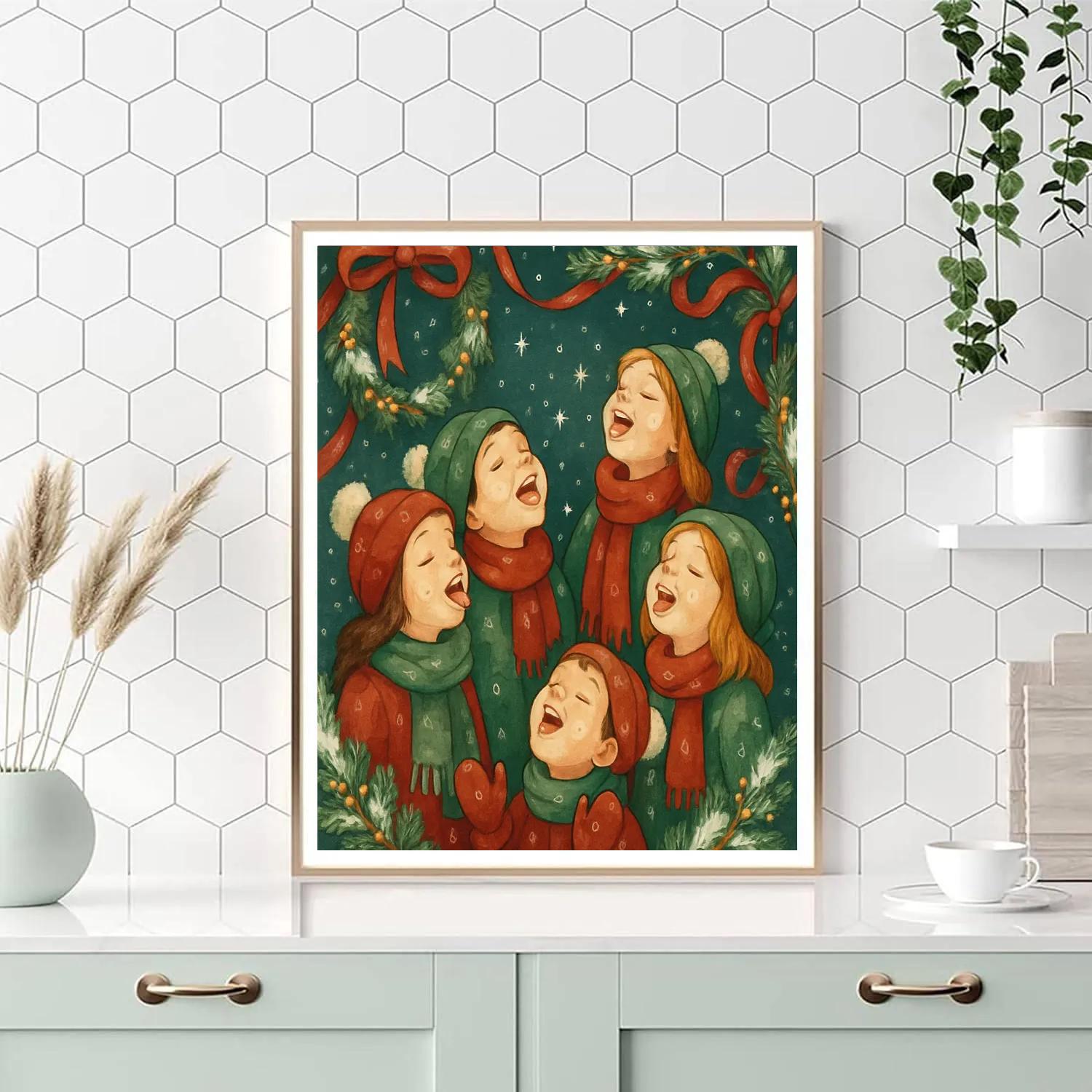 Snowflake Serenade Painting by numbers kit