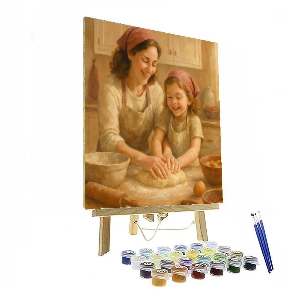 Cooking Together In Harmony Paint by numbers art