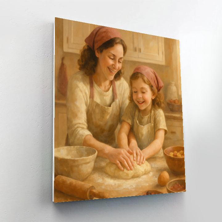 Cooking Together In Harmony Paint by numbers art