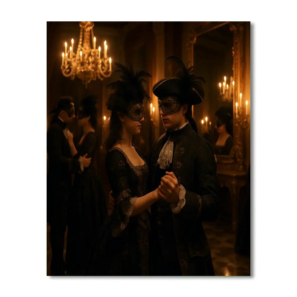 Carnival Of Venice Masquerade Night paint by numbers