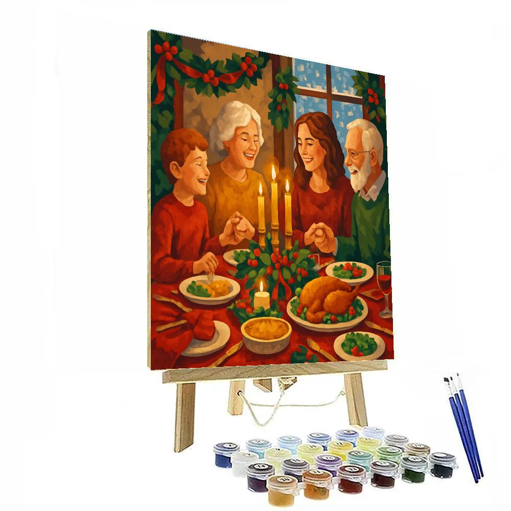 Festive Feast Glow Paint by numbers kits