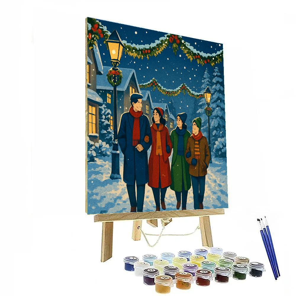 Twilight Tinsel Walk Numbered painting kits