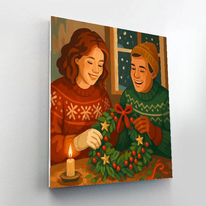 Garland Gathering Painting by numbers kit