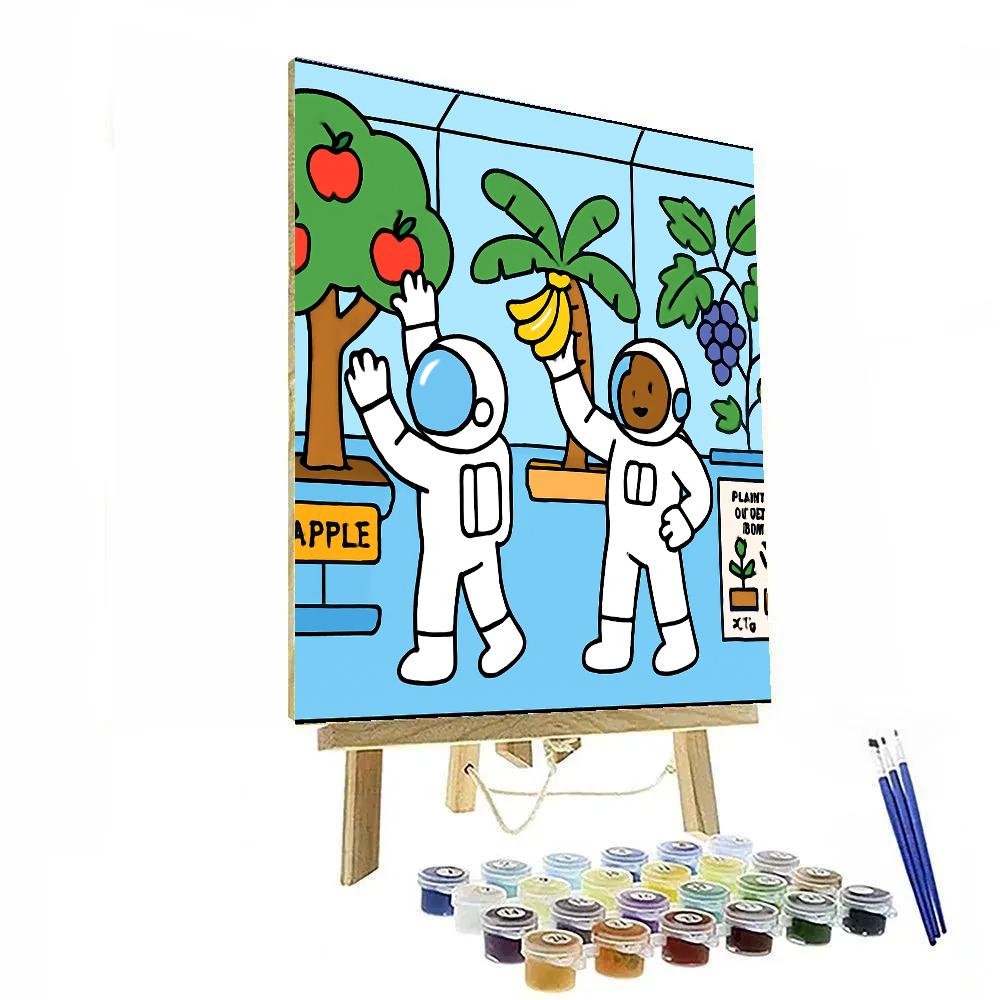 Space Orchard Harvest painting number kit