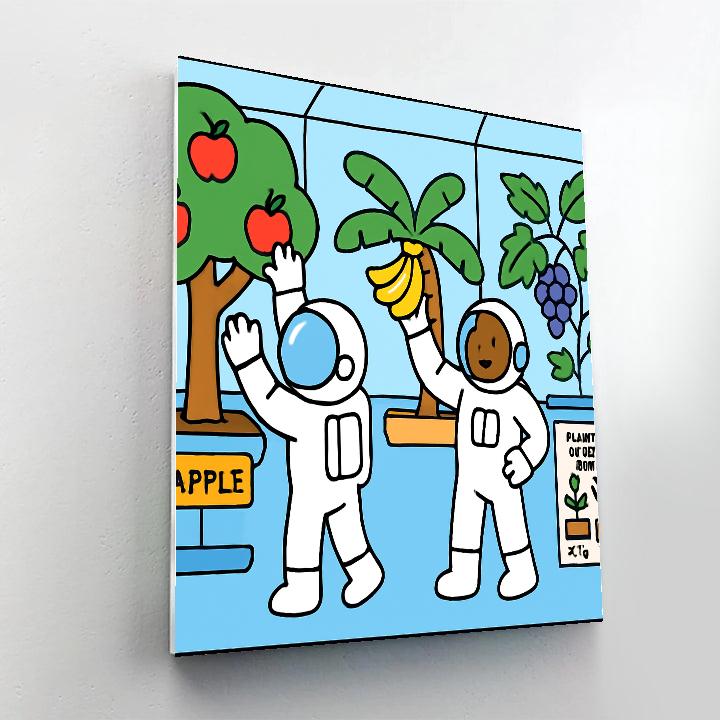 Space Orchard Harvest painting number kit